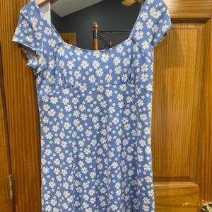 Dress - Lg. Altar'd State, Light Blue with white flowers